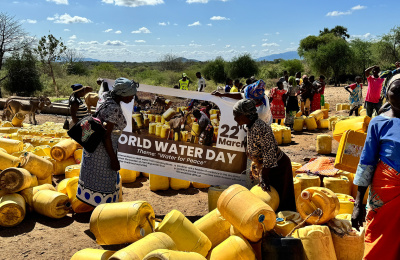 Women in the village of Nuu, during world water day 2024