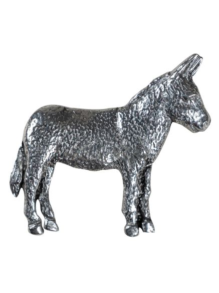 Pewter Donkey Pin Badge