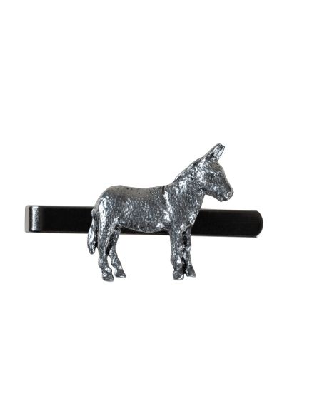 Pewter Donkey Tie Clip