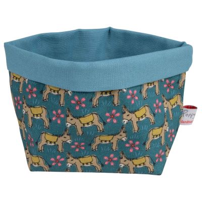 Poppy Treffry Printed Storage Pot - Tropical Teal