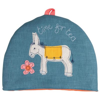 Poppy Treffry Embroidered Small Tea Cosy - Dark Teal