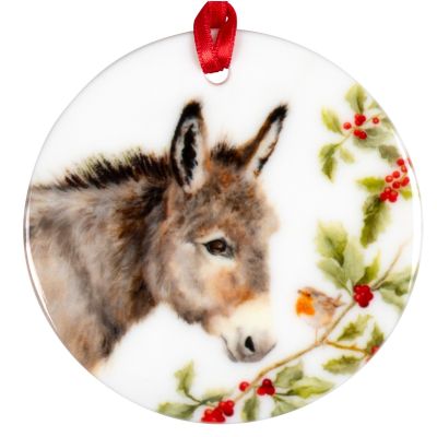 Bernard and Robin Ceramic Christmas Decoration