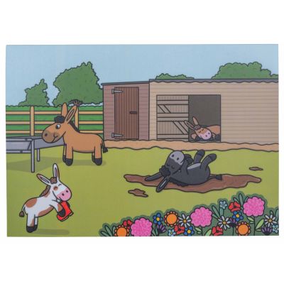 Playful Paddock Greeting Card