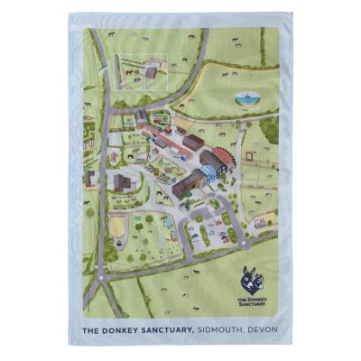 Sanctuary Map - Tea Towel