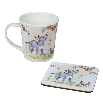Donkey & Goose - Mug and Coaster Set