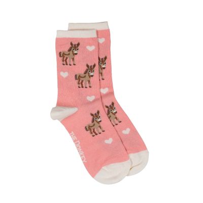 Coral Pink Donkey Socks