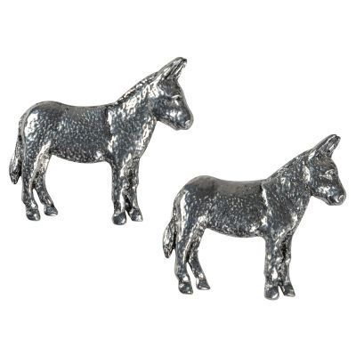 Pewter Donkey Cufflinks