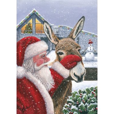 Santa's Sanctuary Moment Christmas Cards, Pack of 10