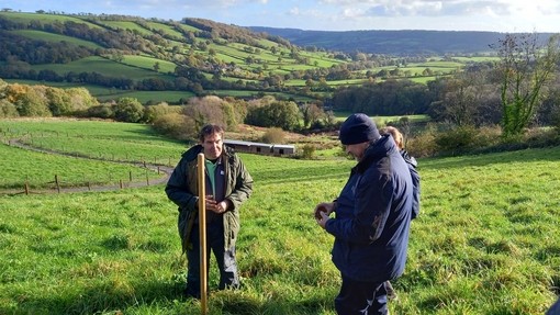 Members of the soil workshop team at Brookfield Farm.