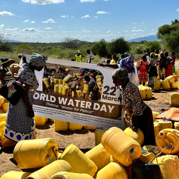 Women in the village of Nuu, during world water day 2024