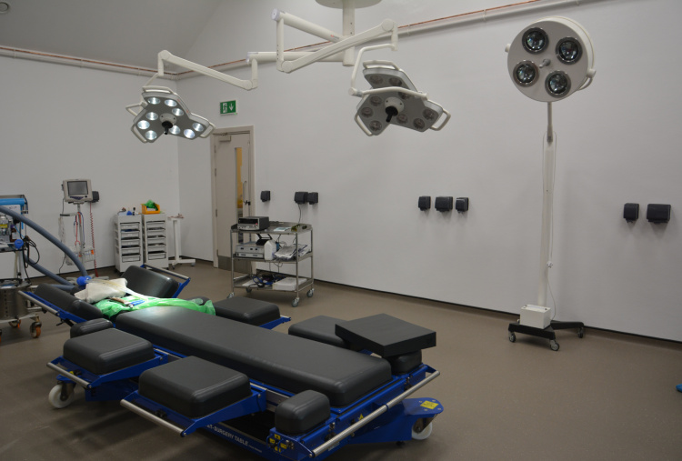 Operating theatre prepared for surgery