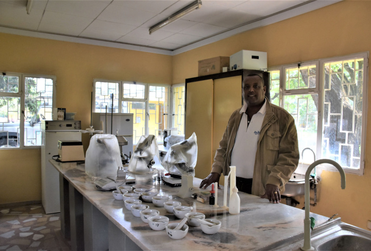 Professor in TDS Ethiopia laboratory