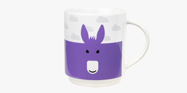 Designer stackable mug - Donkey mugs