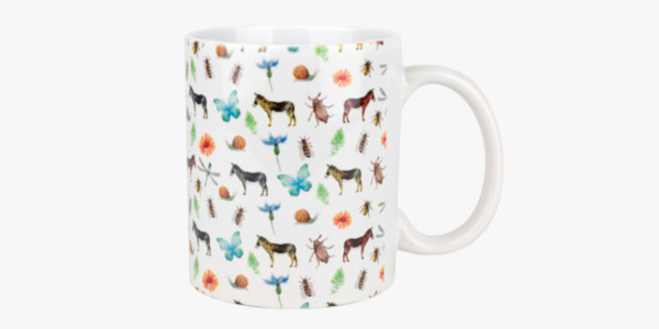 Watercolour mug - Donkey mugs