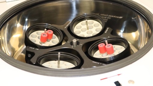 Pathology lab testing samples