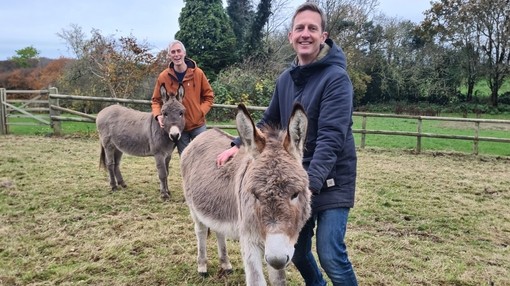 Teddy and Charles with their new Guardians Chris and Ian