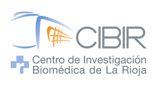 A logo with the words CIBIR Centro de Investigacion Biomedica de la Rioja