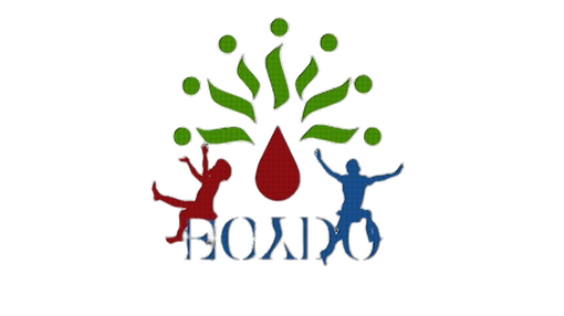 A logo with illustrations of children and the words ECYDO