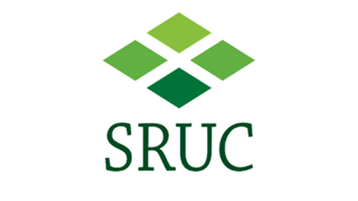 A logo with green squares and the word SRUC