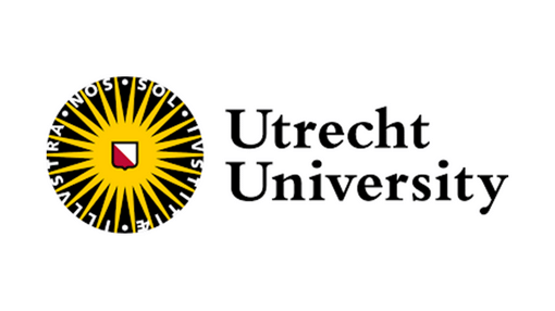 A yellow and black circular logo with text reading 'Utrecht University'.
