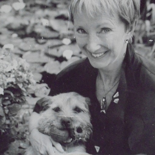 Legacy supporter Anne with her dog