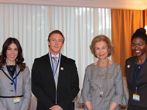 Queen Sofia meets The Donkey Sanctuary and Brooke representatives.