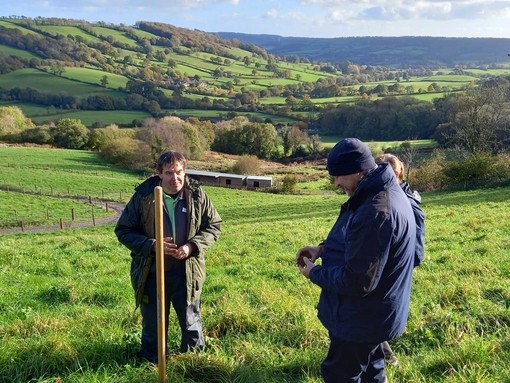Members of the soil workshop team at Brookfield Farm.