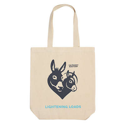 Donkey Sanctuary Shopping Bag - Grey logo