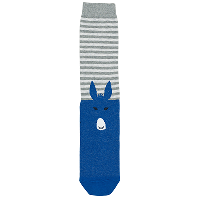 D22061 Pack of 3 Donkey Socks - Blue/grey