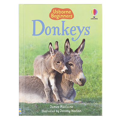 Usborne Beginners Donkeys Book - front cover.