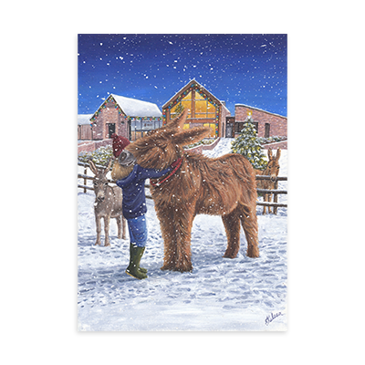 D24560 Poitou and the groom Christmas cards