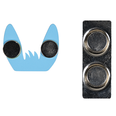 D24008 Blue donkey ears badge
