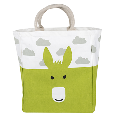 Organic Canvas Designer Shopping Bag - Green