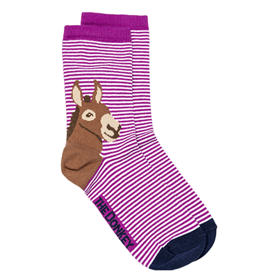 Donkey Heel Socks - Pink