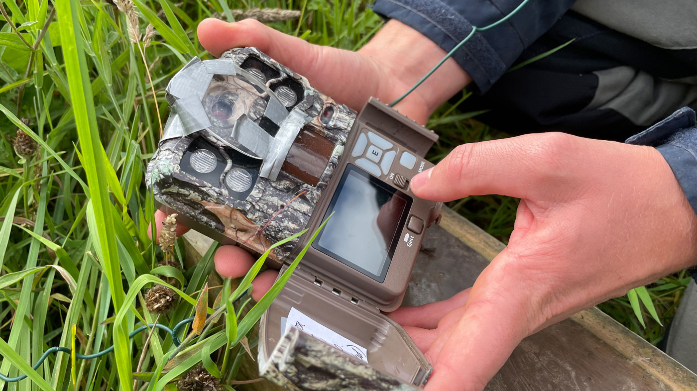 The camera trap used by Pascal to capture wildlife images.