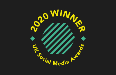 UK Social Media Awards winner badge