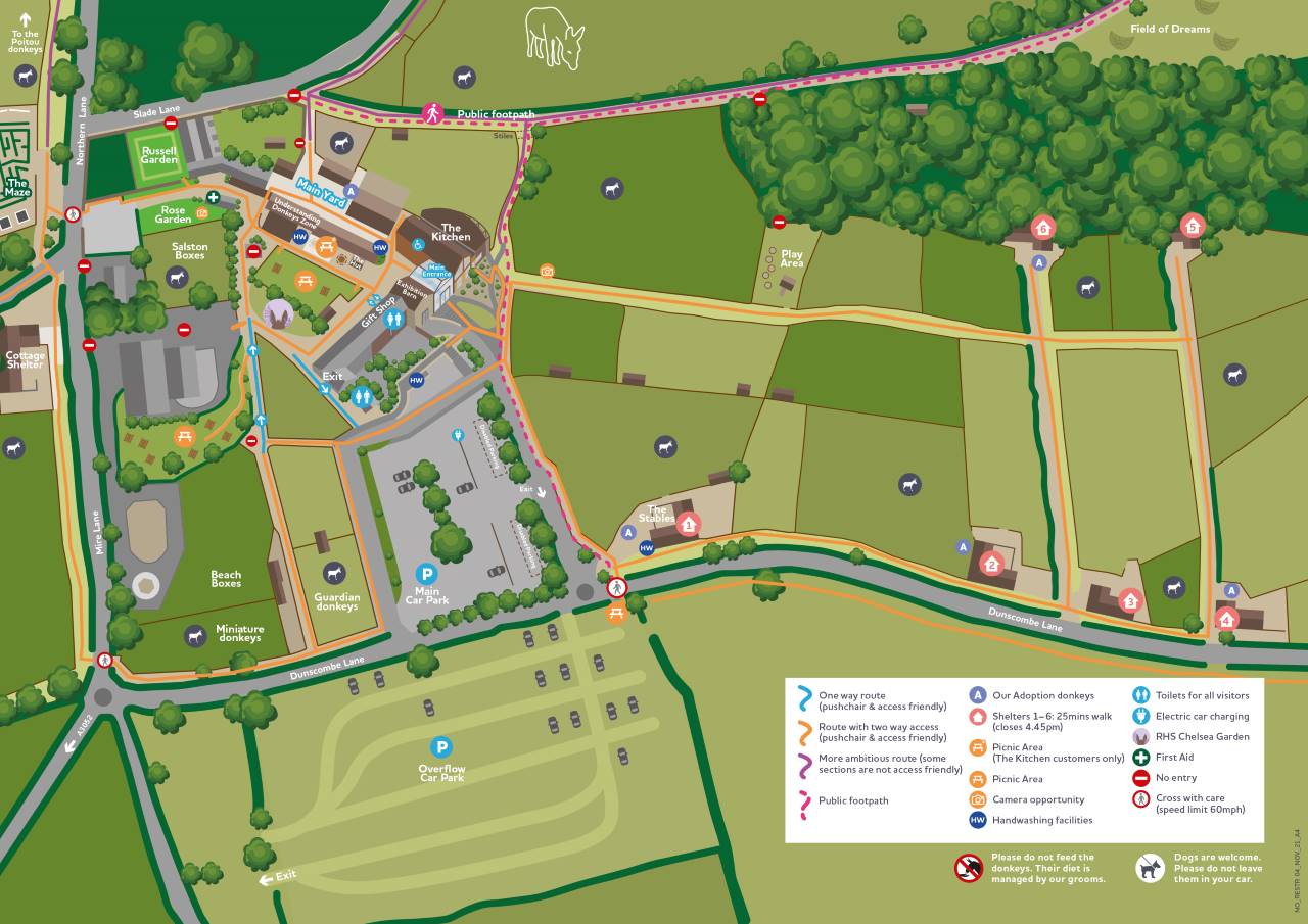 Sidmouth sanctuary visitor map November 2021
