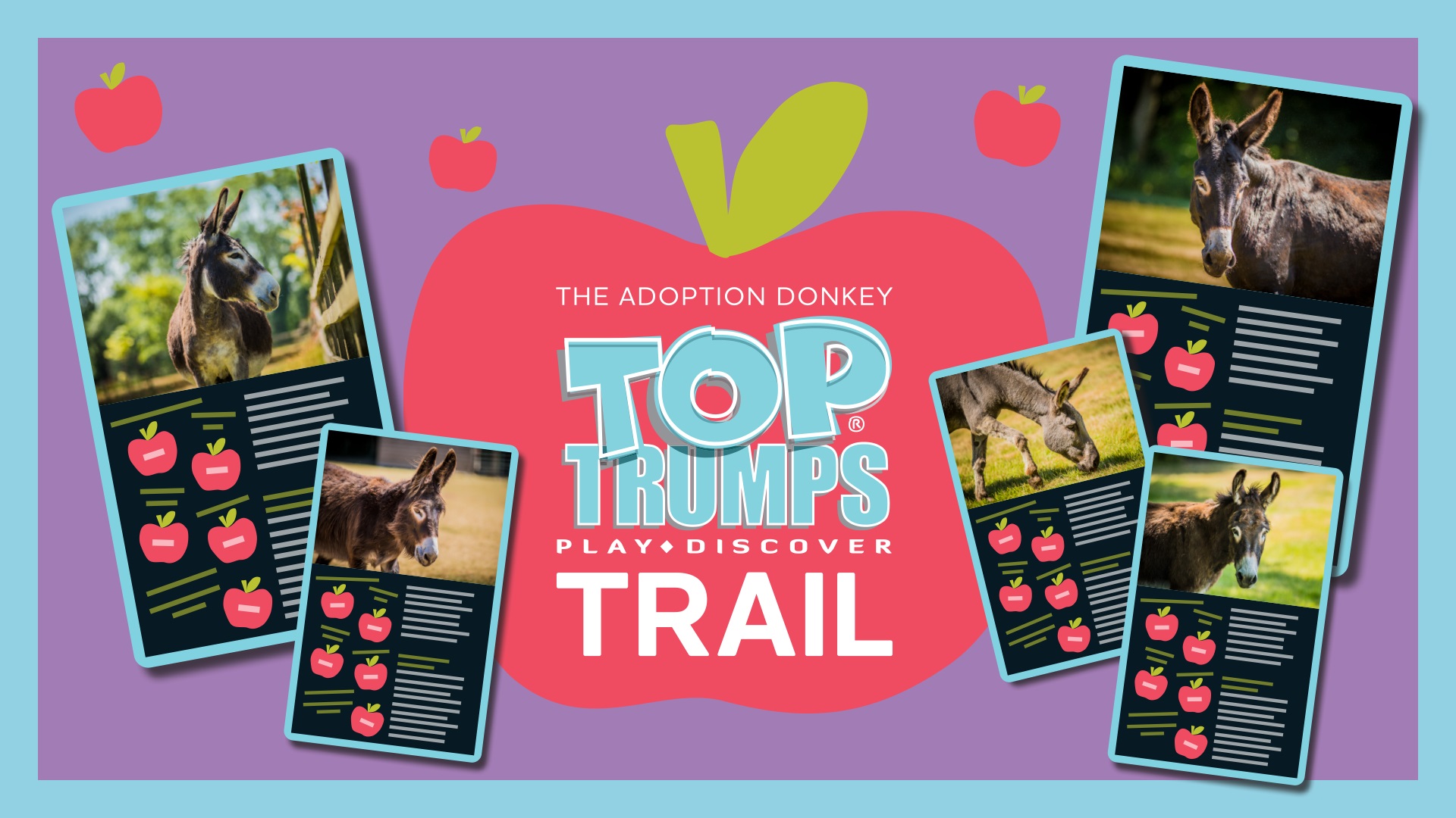 The Adoption Donkey Top Trumps Trail illustration