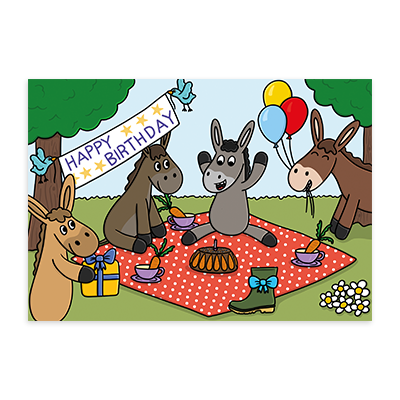 Birthday Picnic Greetings Card